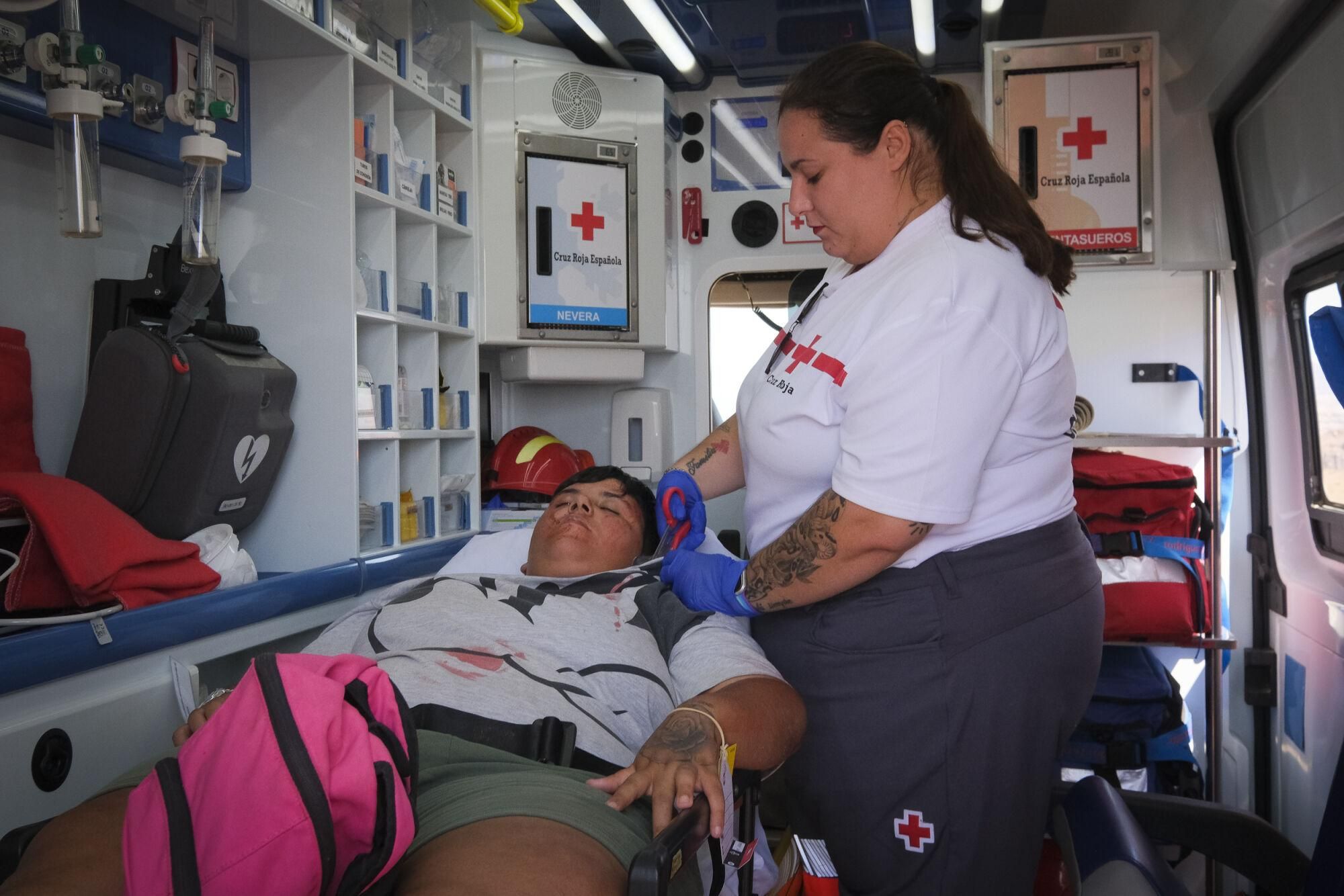 Ejercicio Canasar 2025: simulacro de accidente aéreo en Mogán
