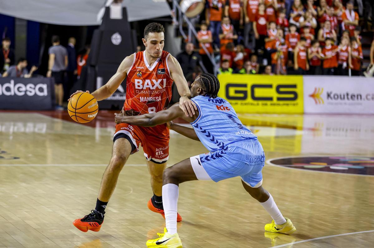 Álex Reyes, durant el darrer partit de lliga, a casa contra el Breogán
