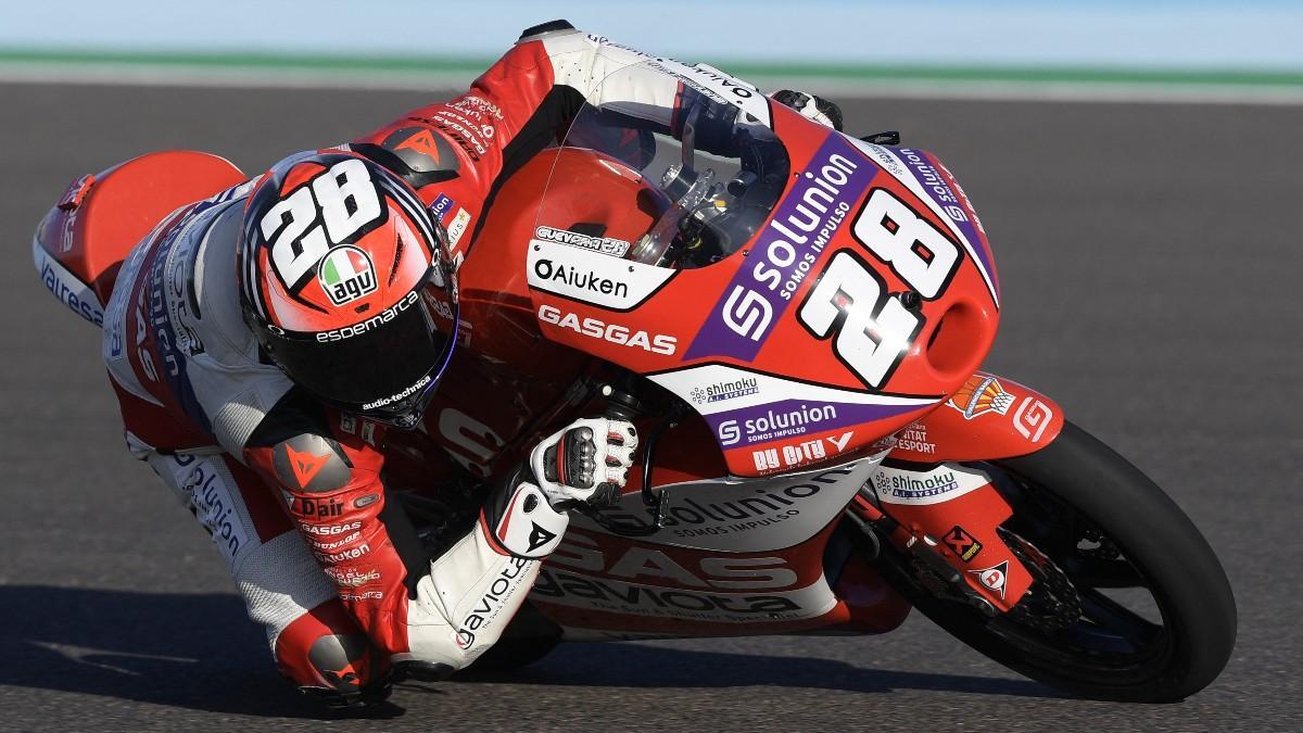 Izan Guevara volverá a salir desde la primera fila en Assen
