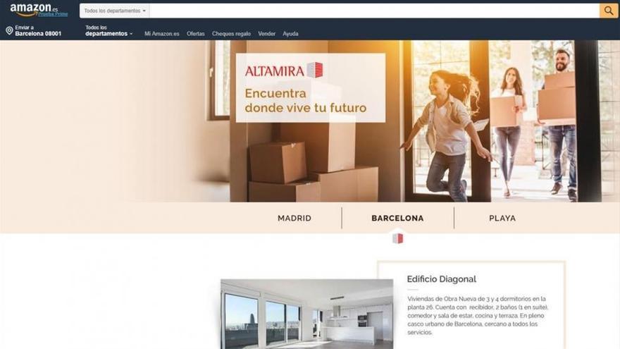 Altamira venderá viviendas a través de Amazon