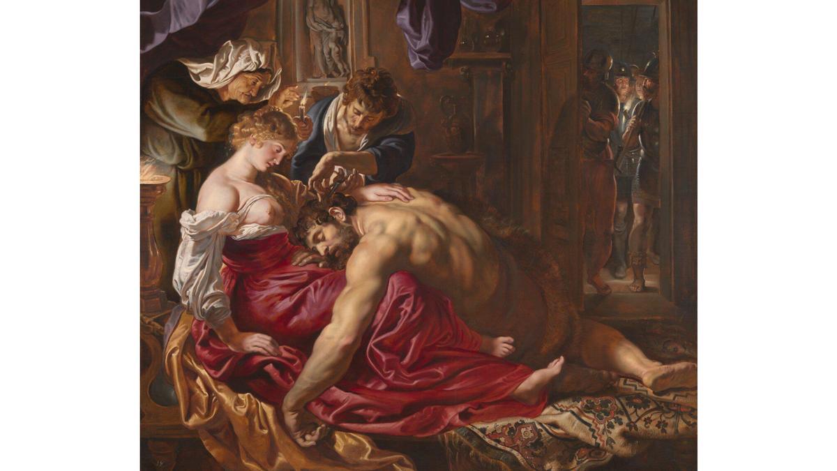 "Sansón y Dalila" de Rubens.