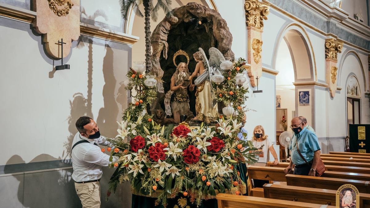 La figura de sant Onofre de Quart de Poblet.