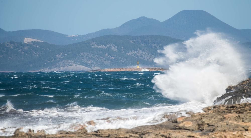 Temporal de viento en Ibiza y Formentera