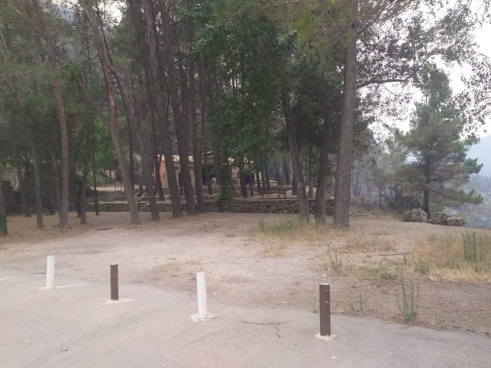 Así se encuentran las calles de Bejís tras ser evacuado por el incendio