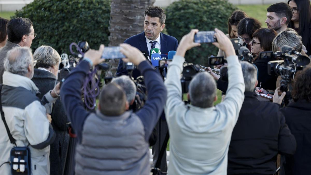 Mazón asegura que el día de la dana llegó al Cecopi a las 20:28 horas
