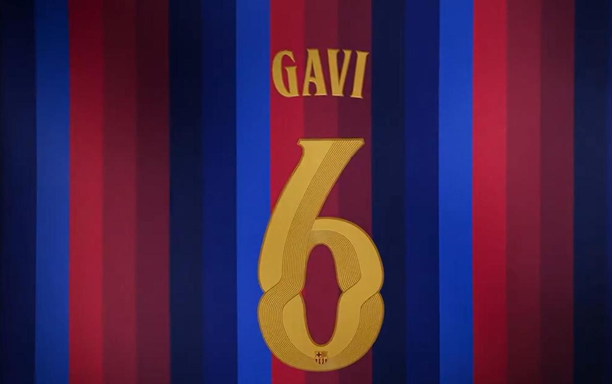 La nueva tipografía en la camiseta del Barça