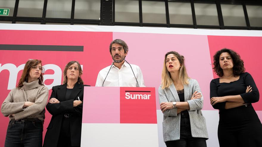 Miembros de Sumar salen a mostrar su apoyo a las víctimas de Errejón y se disculpan