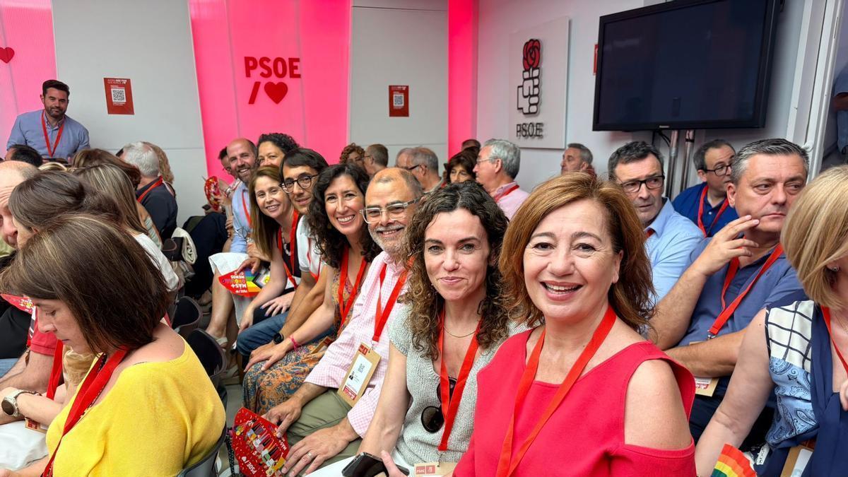 Los principales dirigentes del PSIB, el pasado fin de semana en el Comité Federal del PSOE.