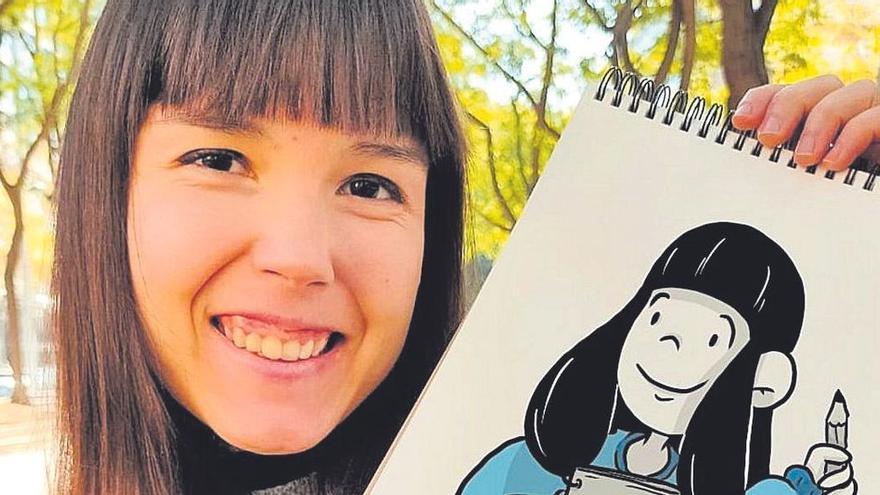 Leire Martín fue capaz de salir adelante gracias a la ilustración y al apoyo de su psicóloga.