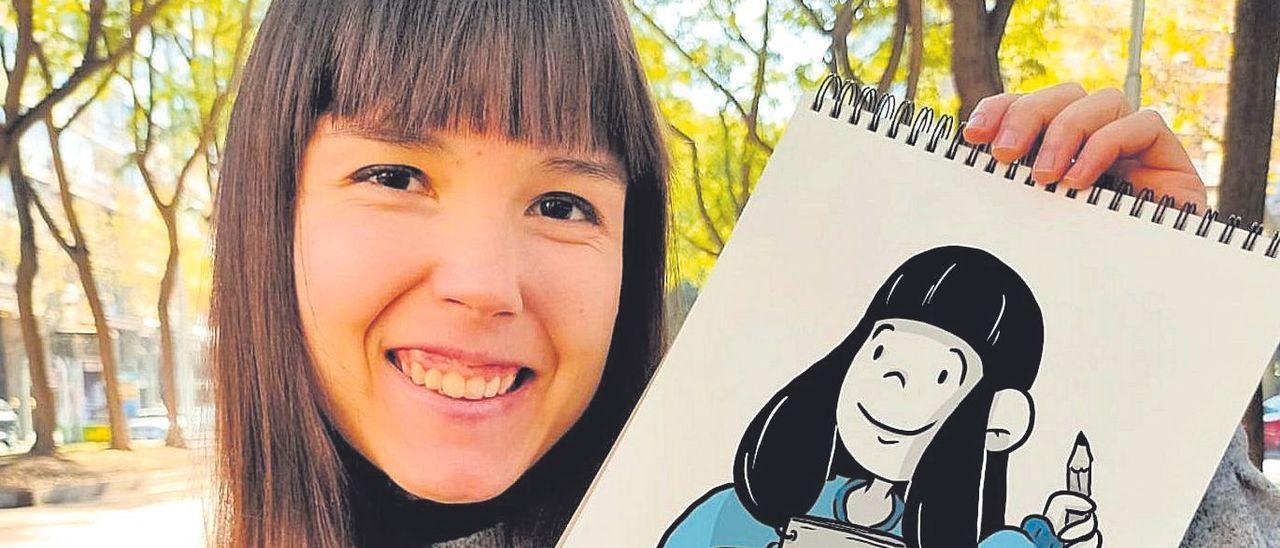 Leire Martín fue capaz de salir adelante gracias a la ilustración y al apoyo de su psicóloga.