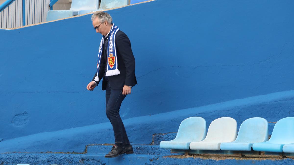 Torrecilla, en su presentación con el Real Zaragoza.