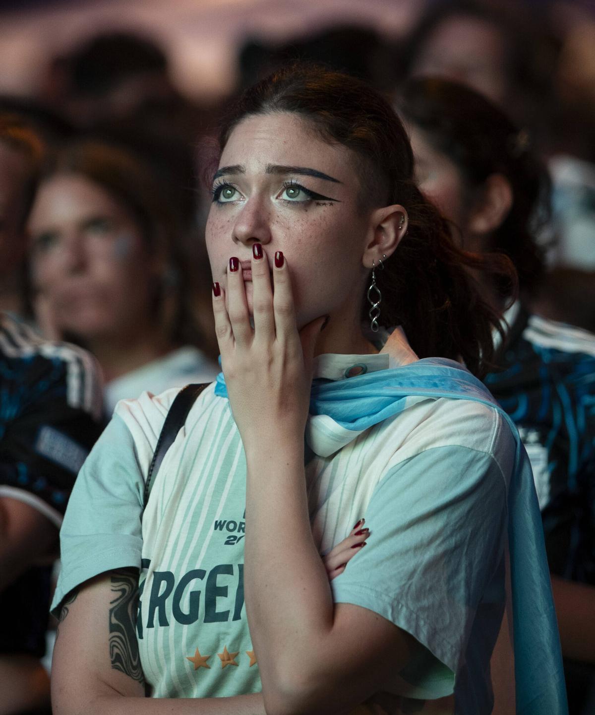 La decepción de los aficionados de Argentina en Son Moix
