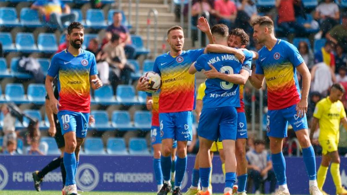Resumen, goles y highlights del Andorra 4 - Villarreal B de la jornada 42 de LaLiga Smartbank