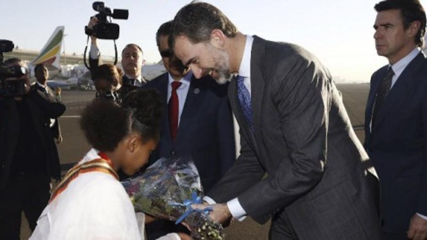 Felipe VI llega a Etiopía para participar en la cumbre de la Unión Africana