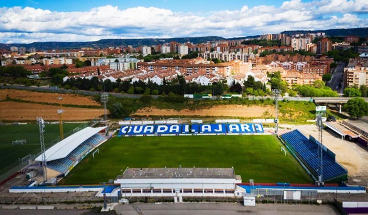 Imagen del estadio Pedro Escartín, de Guadalajara