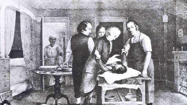 Una estampa de antigua asistencia médica. // Archivo del autor