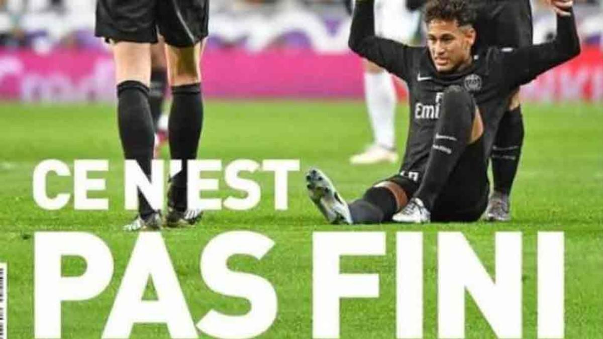 Neymar, en la portada de 'L'Equipe'