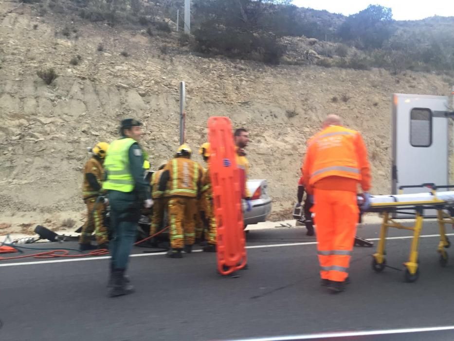 Terrible accidente en la carretera de La Vila Joiosa a Alicante