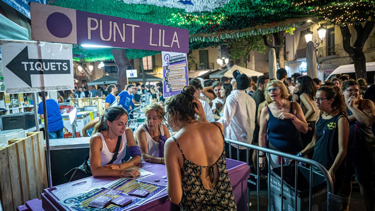 El punt lila atén 22 presumptes agressions masclistes a les festes de Gràcia de Barcelona El punt lila atén 22 presumptes agressions masclistes a les festes de Gràcia de Barcelona