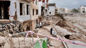 Una zona afectada por la DANA en Paiporta, Valencia