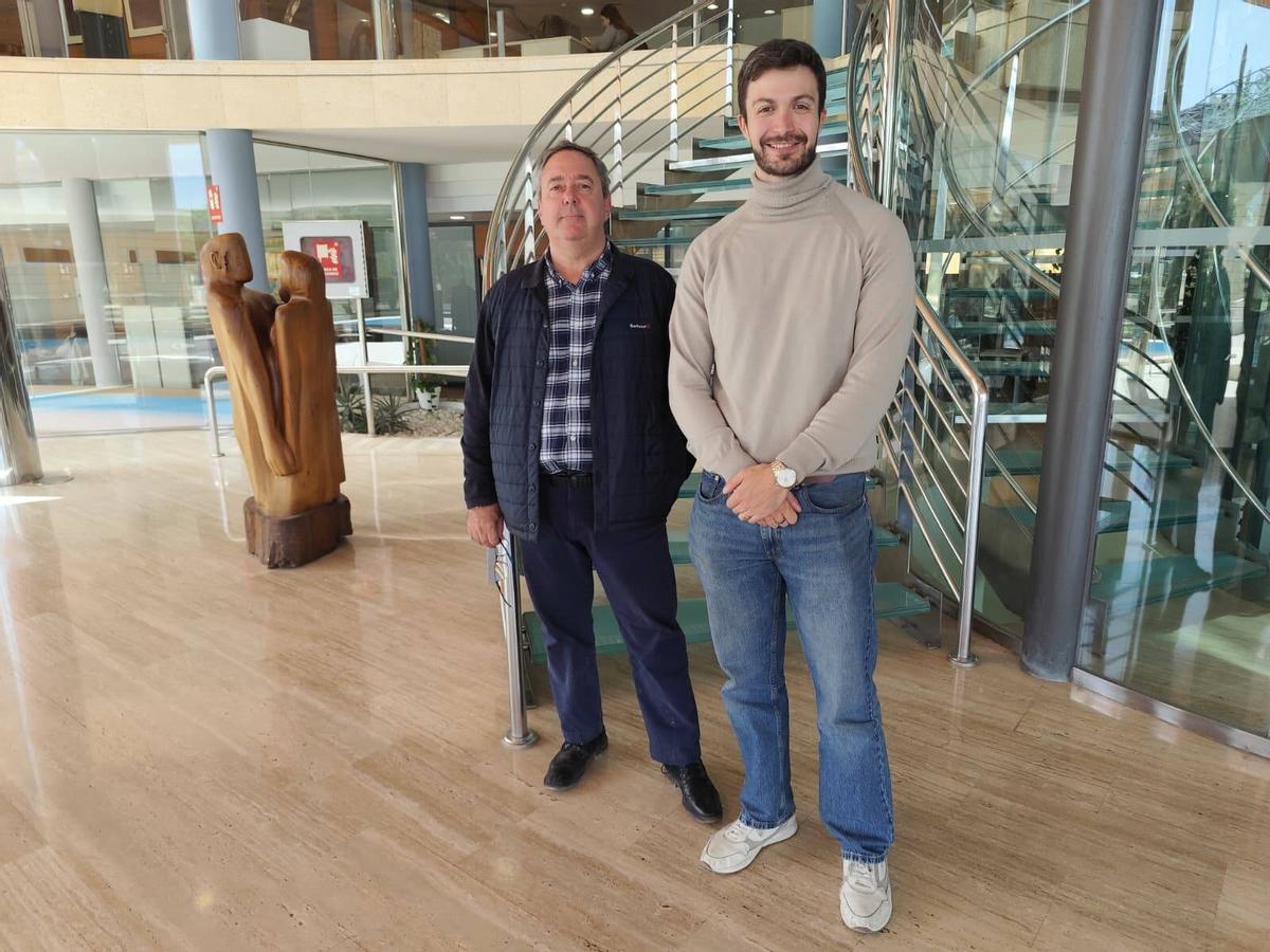 José María Cardona e Iván Bue en la sede de Diario de Ibiza.