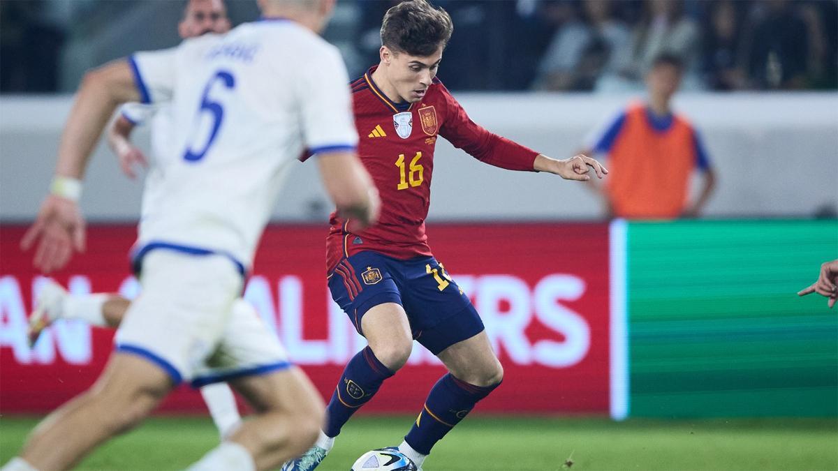 Rodrigo Riquelme debutó con la selección absoluta de España frente a Chipre