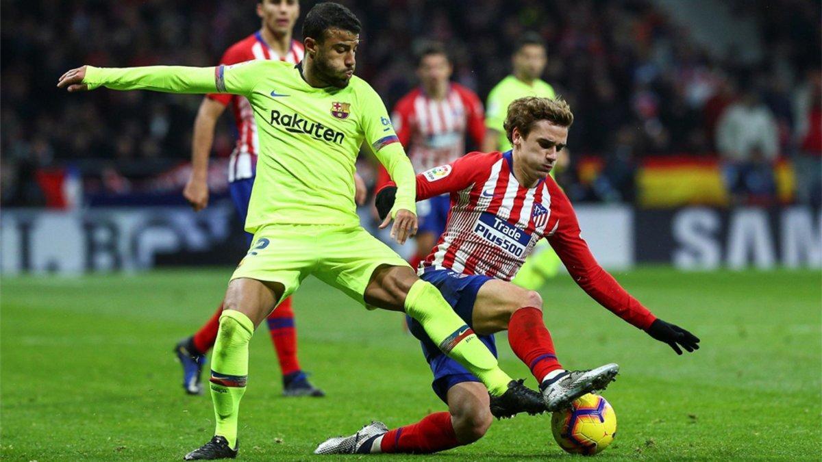 Rafinha y Griezmann en el ATlético Barça