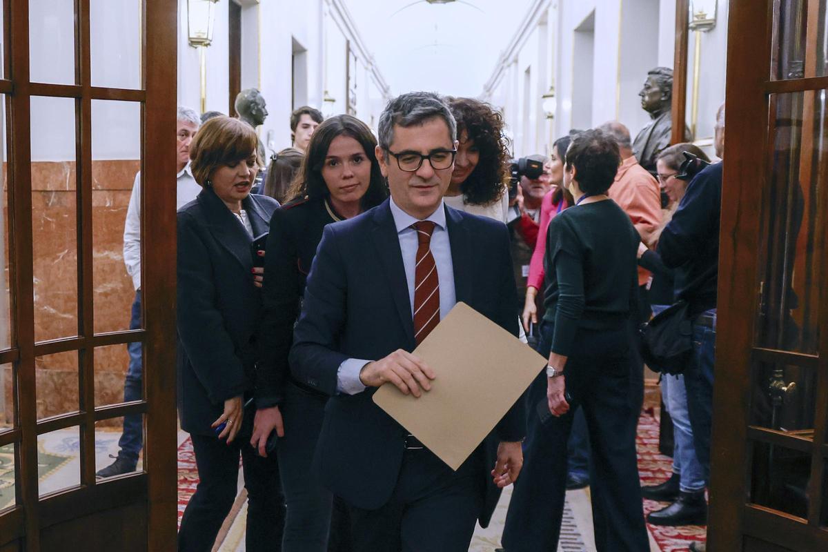 Bolaños celebra el informe del abogado de la UE porque ve la amnistía "conforme a derecho".