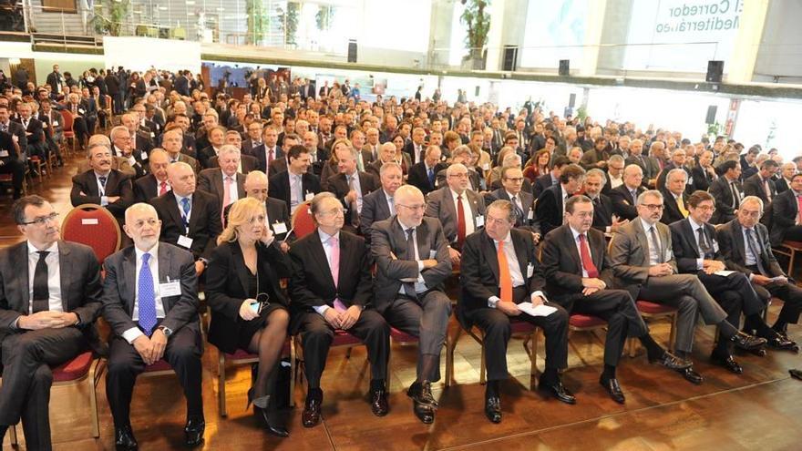 Cumbre a favor del Corredor Mediterráneo celebrada en Murcia en marzo del pasado año.