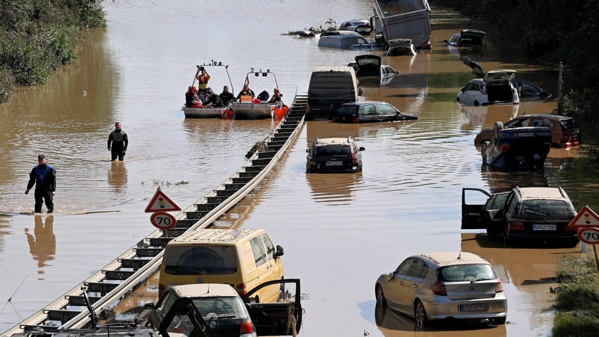 Una inundación en Alemania, este verano.