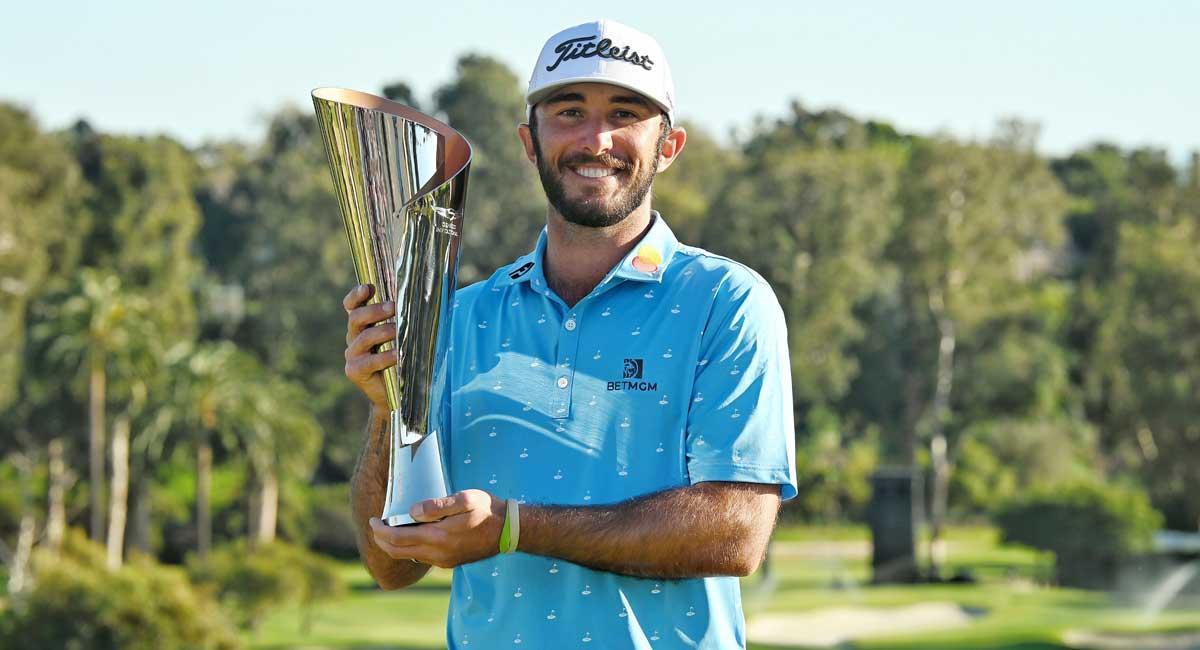 Max Homa, con el trofeo de vencedor.
