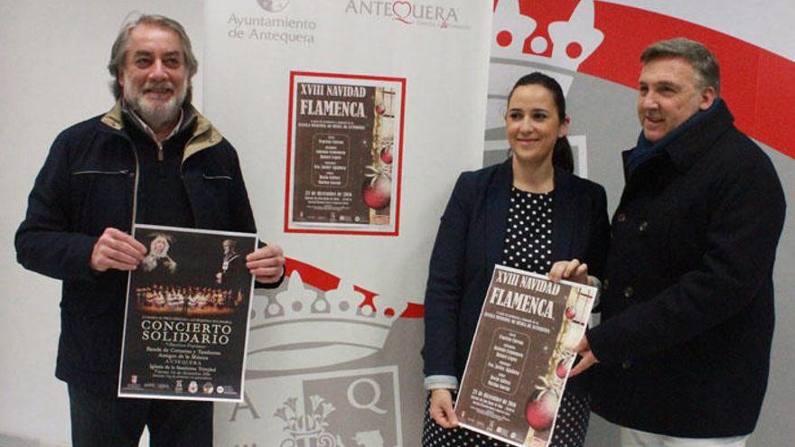 Presentación de la Navidad Flamenca de Antequera, en el Ayuntamiento.