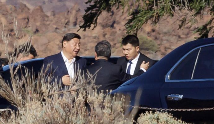 El presidente de China visita el Teide.