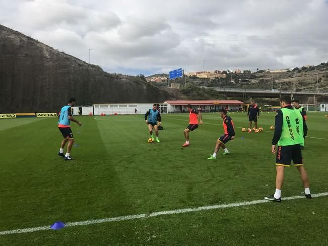 Primer entrenamiento de Jesé con el resto de la plantilla de la UD