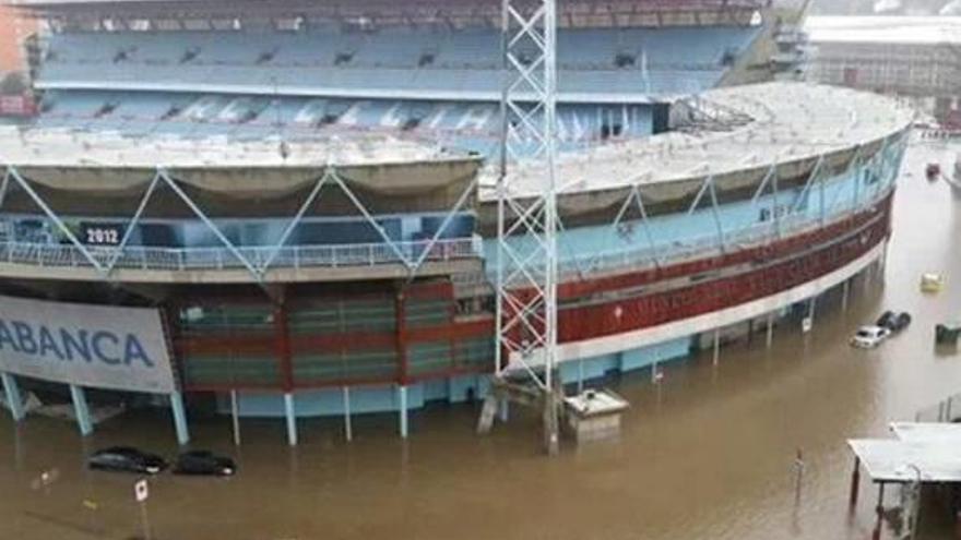 El Celta-Atlético, en peligro por  las inundaciones
