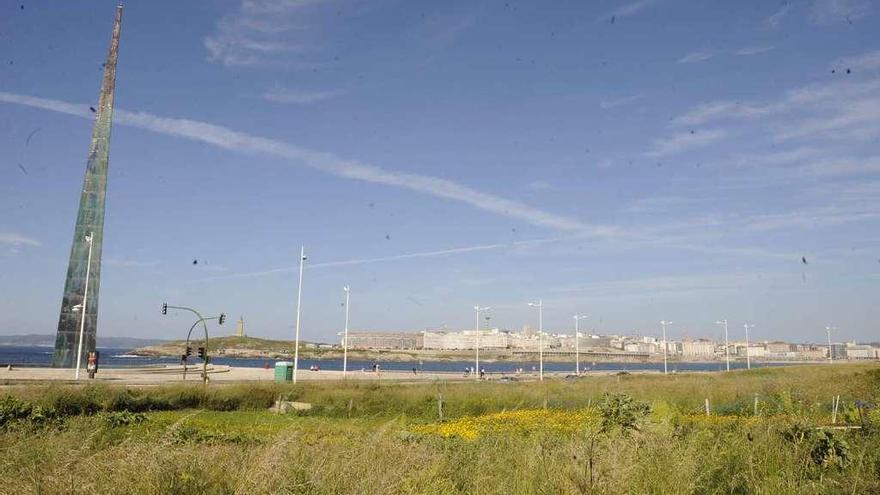 Zona de Labañou, frente el Millenium, donde se prevén construir las torres de viviendas.