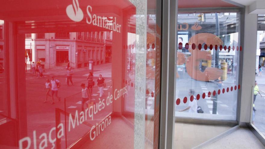 Una imatge d&#039;una sucursal del Santander