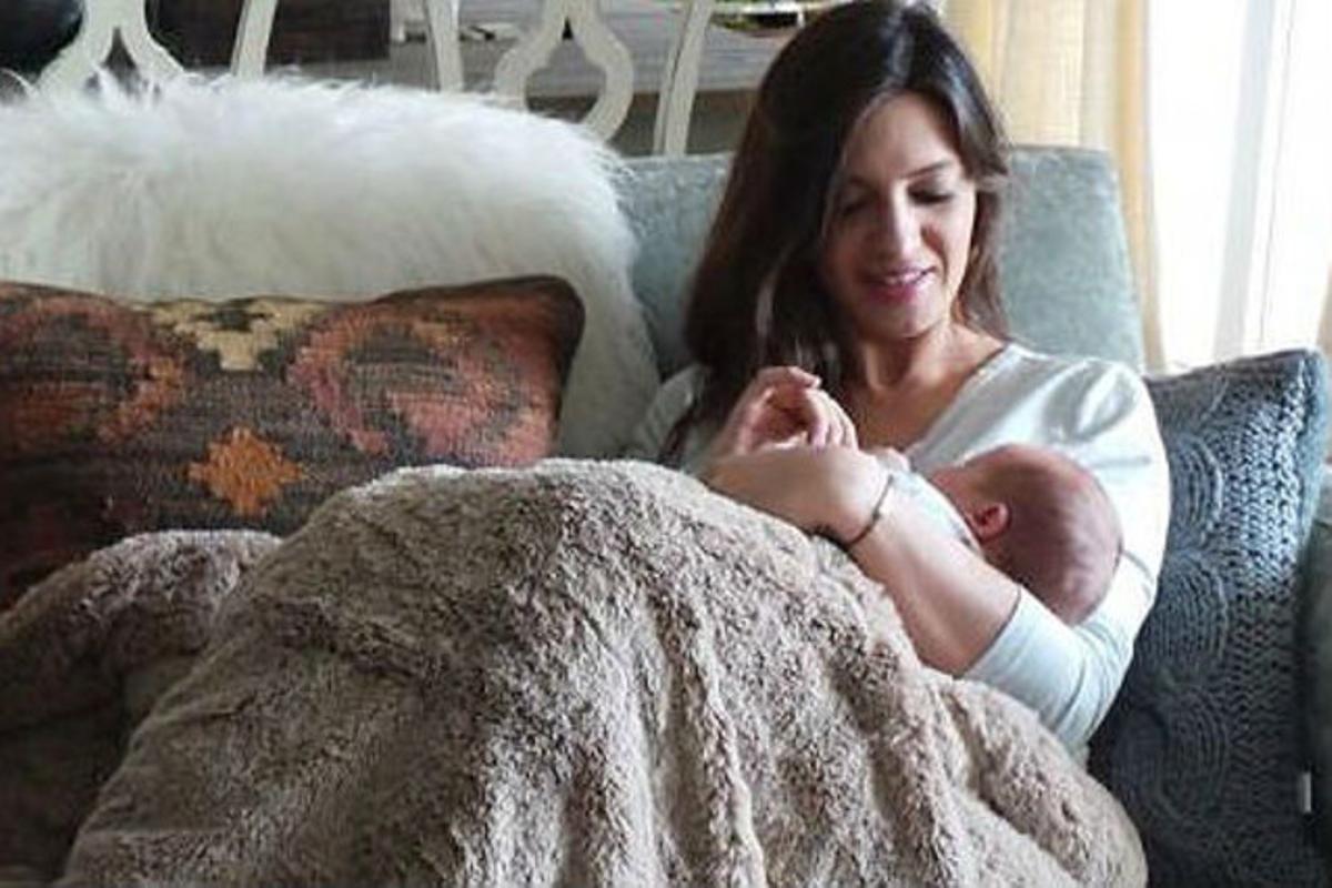 Primera foto de Sara Carbonero amb el seu fill, Martín.