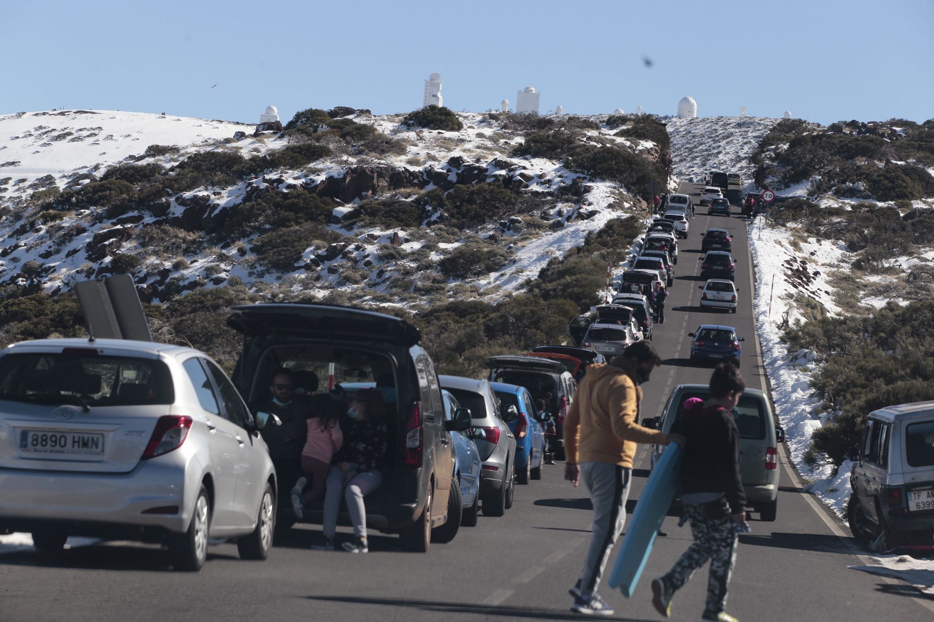 Jornada de nieve en El Teide