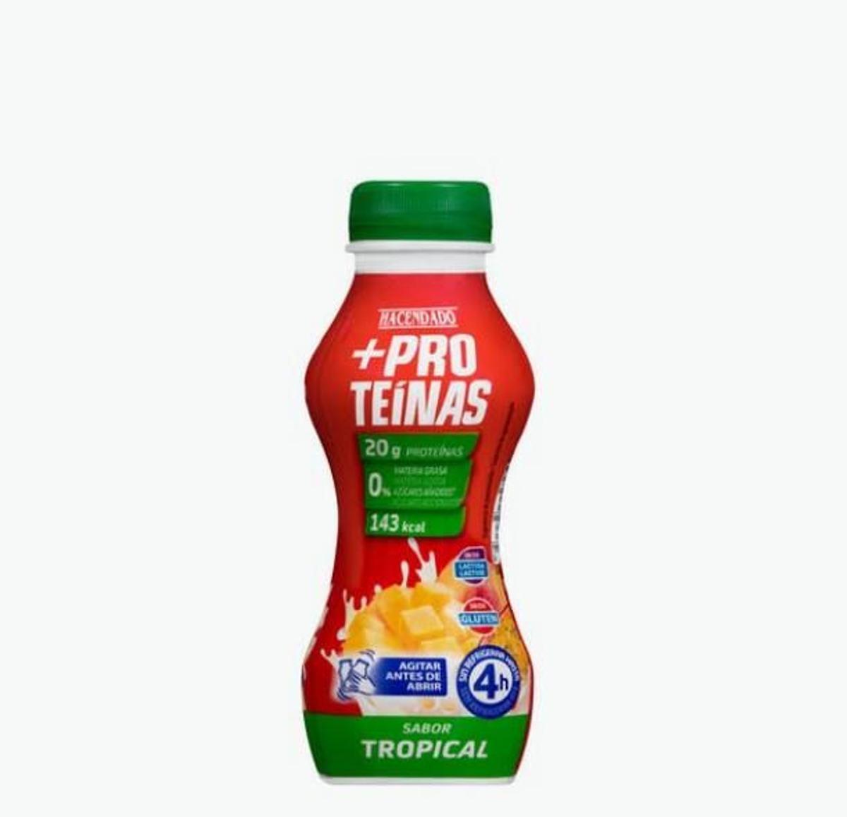 El batido tropical +proteínas de Mercadona