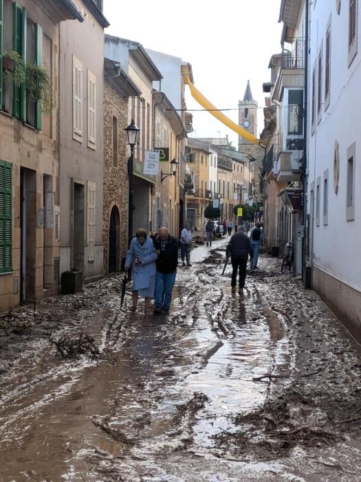 El día después de la inundación en Sant Llorenç.