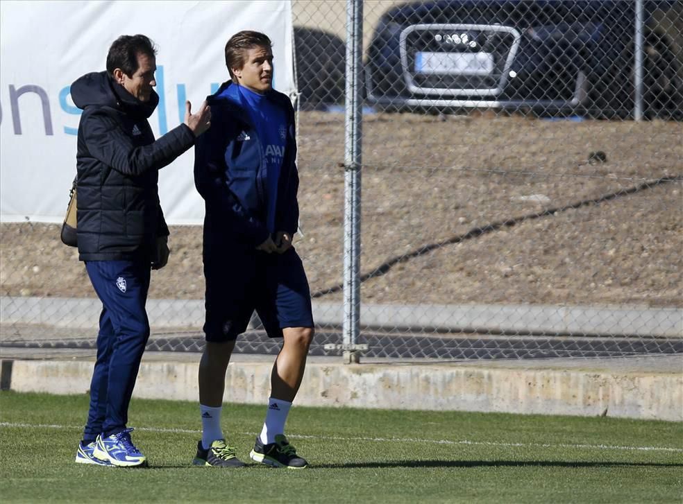 Sesión de entrenamiento del Real Zaragoza