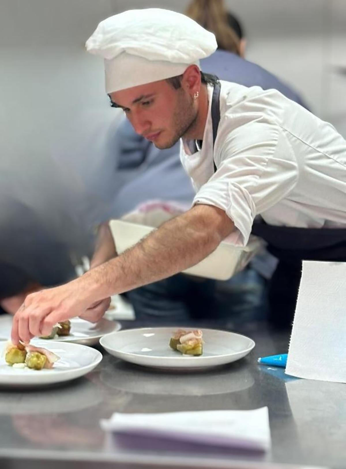 El joven cocinero extremeño.