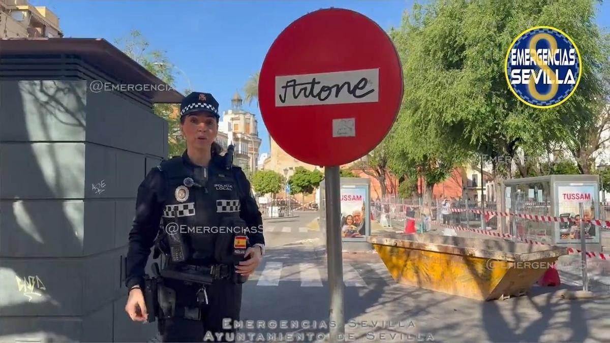 VÍDEO | La Policía Local pide "colaboración ciudadana" frente a los grafitis en Sevilla
