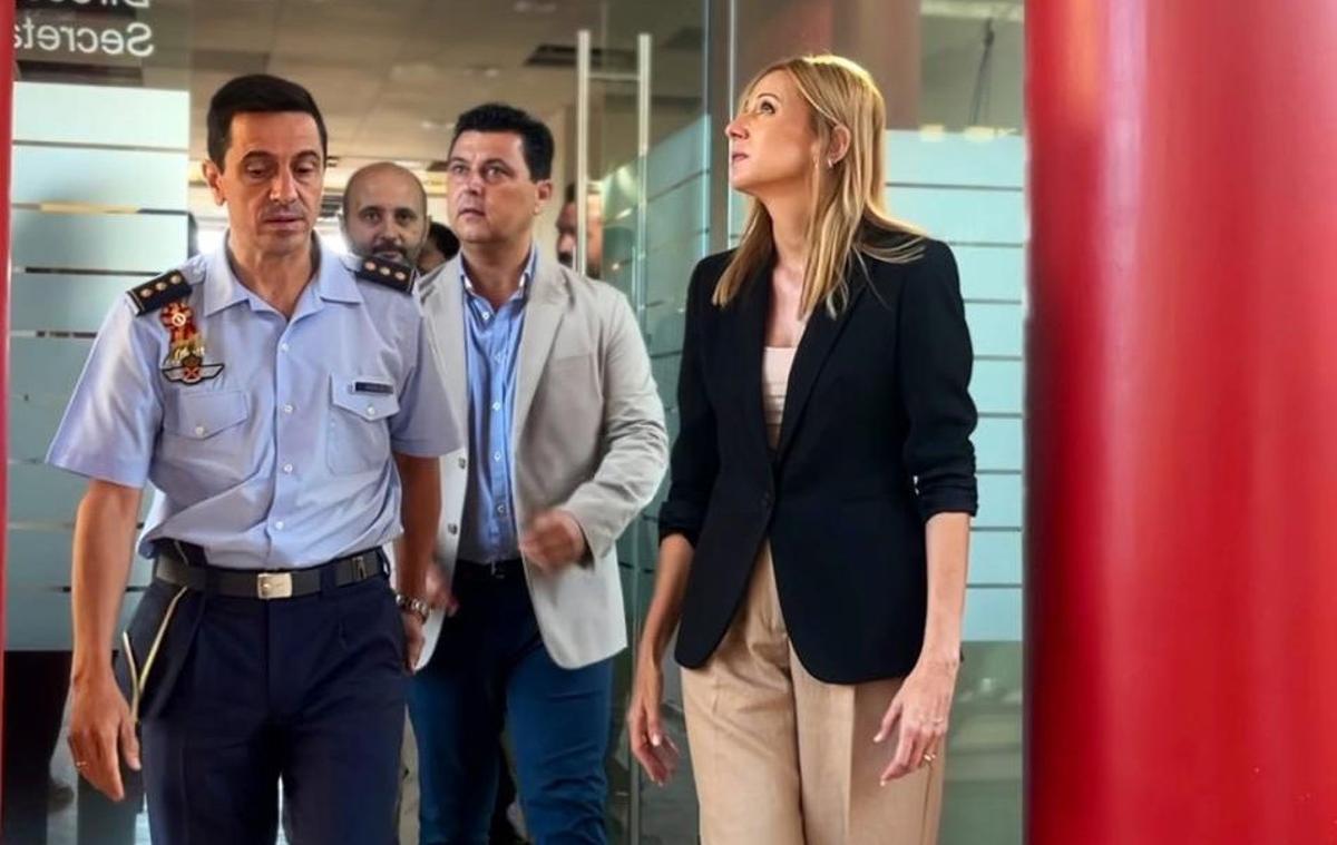 Visita de López Aragón a las futuras instalaciones del Hub de San Javier