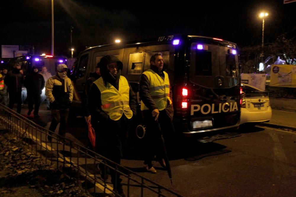 Las imágenes de las protestas de los taxistas.