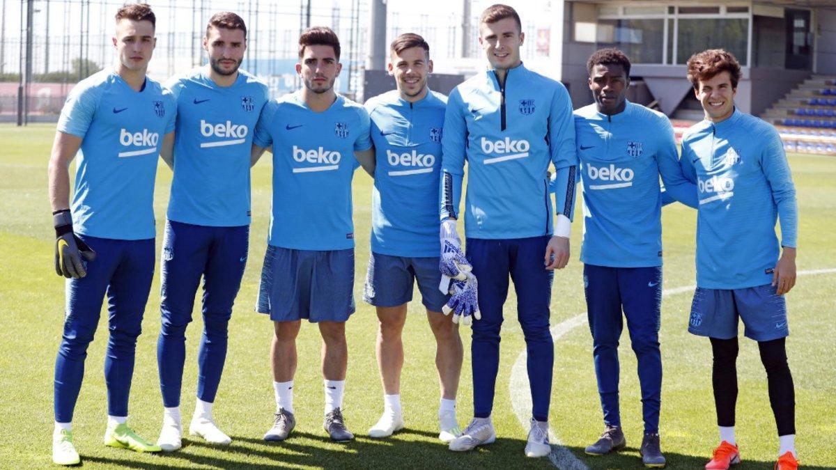 Iñaki Peña, Wague, Monchu, Riqui Puig, C. Pérez, Abel Ruiz y Tenas estuvieron presentes en la sesión