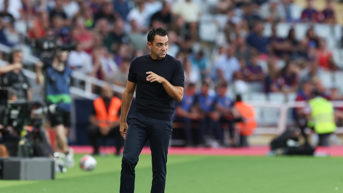 Xavi, durante el Gamper