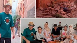 Jamal Resmi ha perdido a 14 familiares en el terremoto de Marruecos. Él, que está en Marrakech, ofrece su riad como alojamiento para personas que lo han perdido todo y les proporciona la comida que puede.