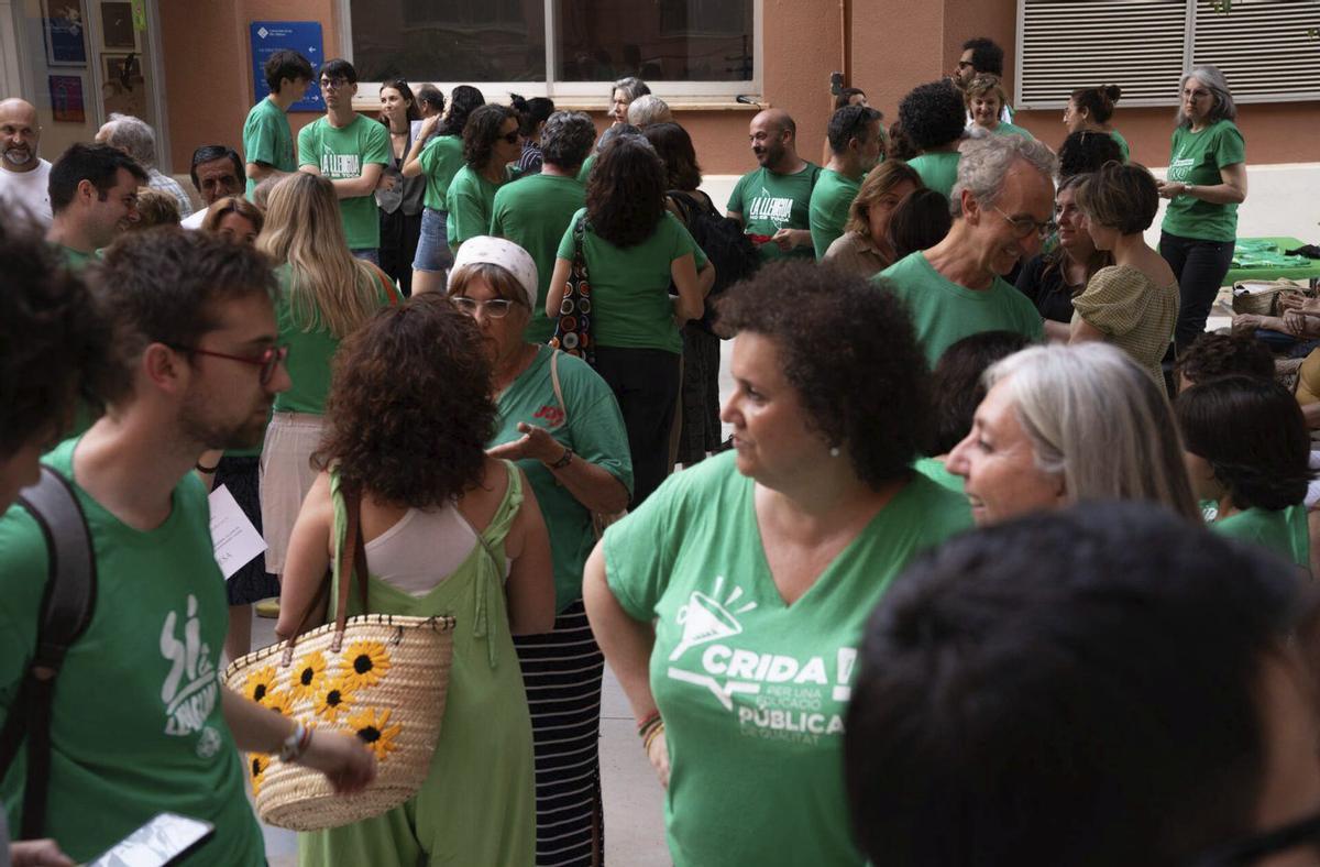 Protesta del profesorado en favor de la educación pública. | HÉCTOR SOTO